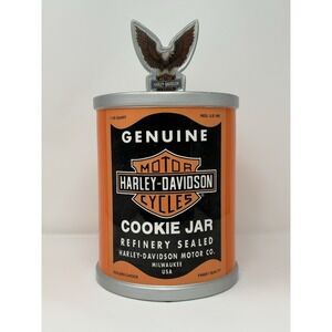 Vintage Official Harley Davidson Motorcycles Oil Can Cookie Jar 1998‎ Vandor